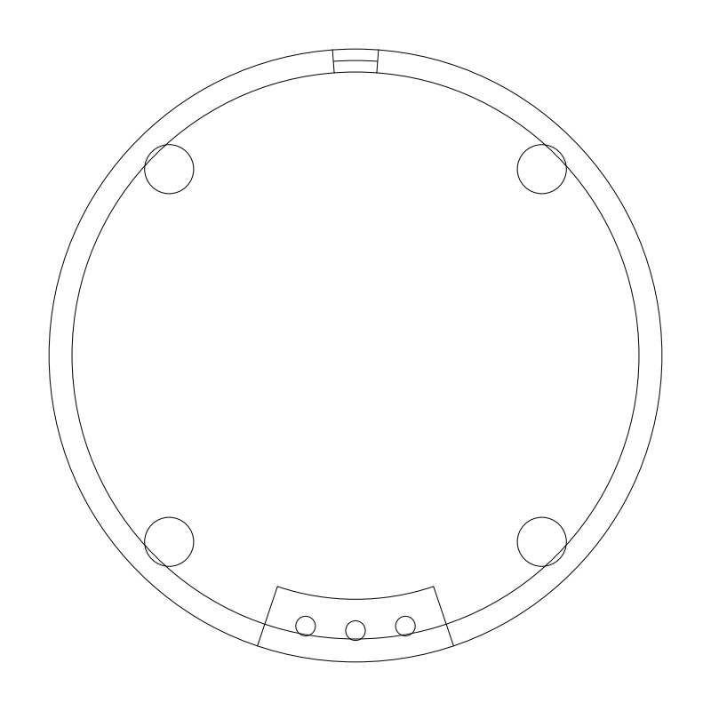 Brewhouse Vessel plan view CAD block