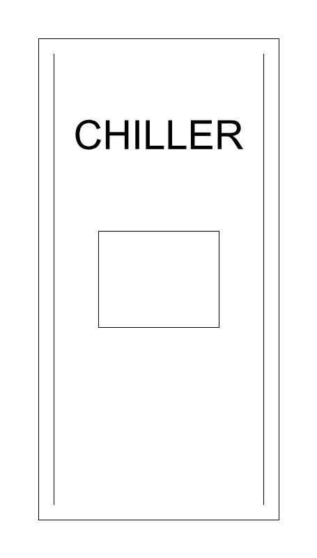 Chiller plan view CAD block
