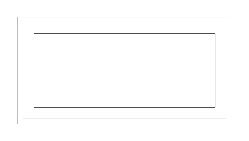 Coffee Table 48x24 plan view CAD block