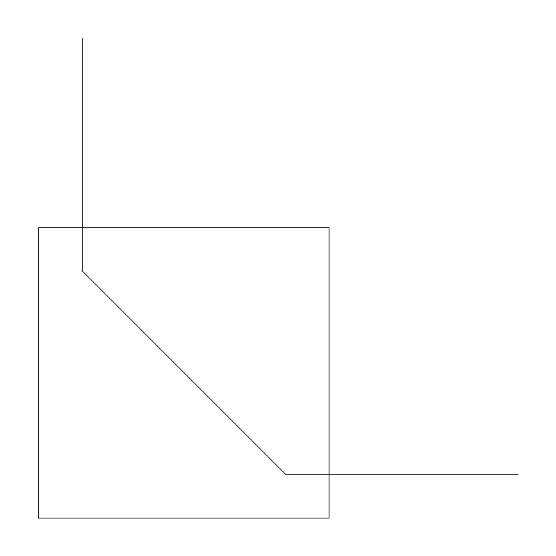 Electrical Conduit 90-degree Elbow (Northeast) plan view CAD block