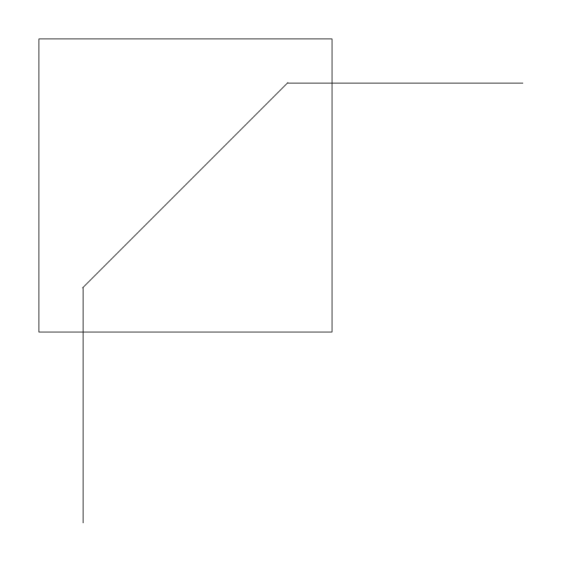 Electrical Conduit 90-degree Elbow (Southeast) plan view CAD block