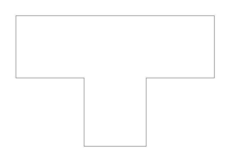 HVAC Duct Tee (South) plan view CAD block