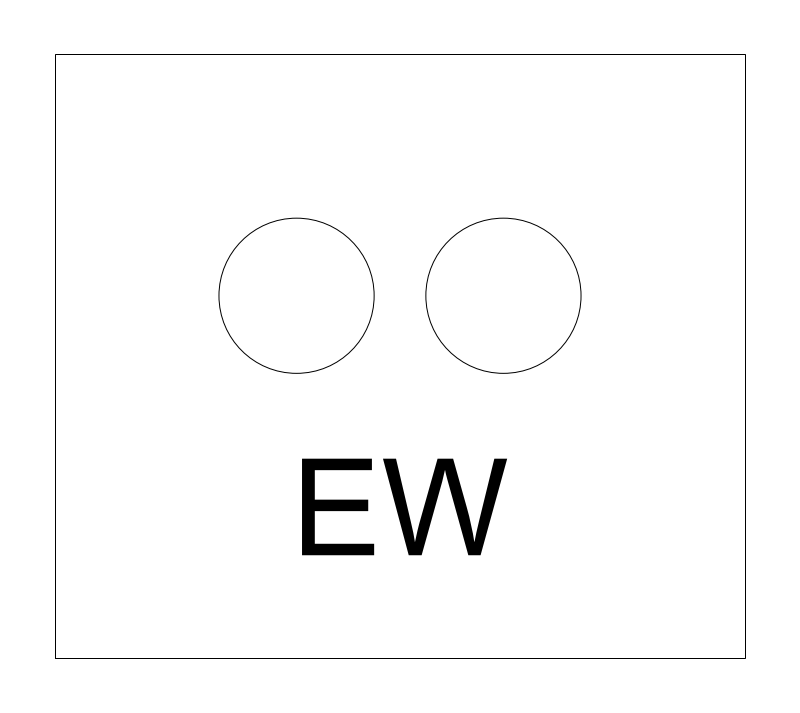 Emergency Eyewash Station plan view CAD block