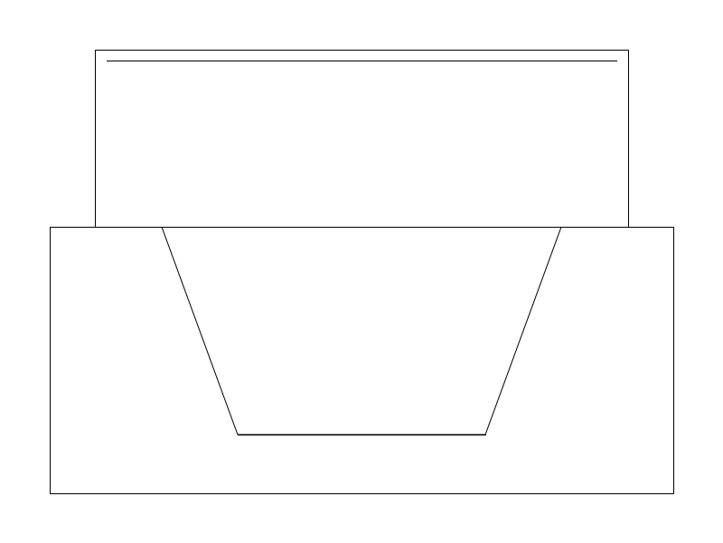 36-inch Masonry Fireplace plan view CAD block