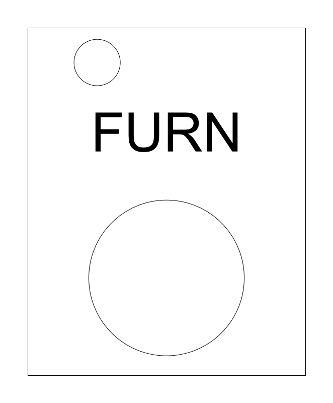 Furnace plan view CAD block