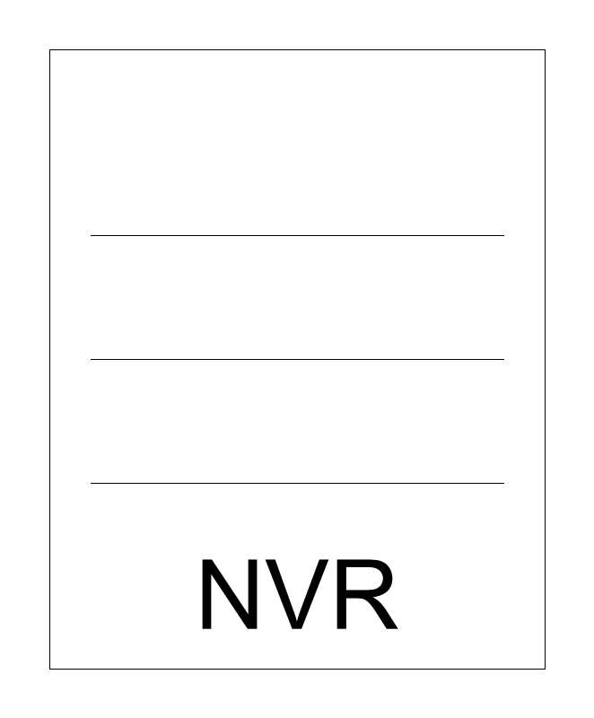 NVR Equipment Rack plan view CAD block