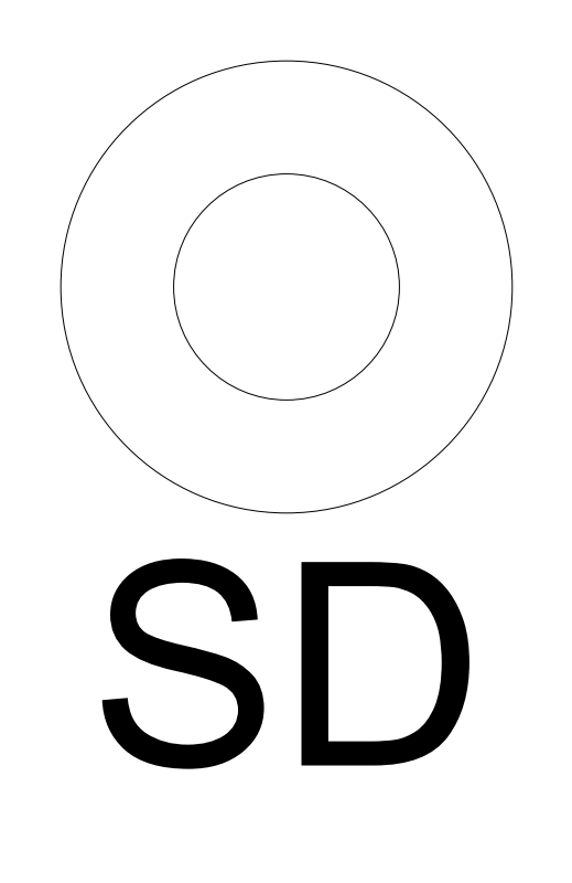 Smoke / CO Detector plan view CAD block