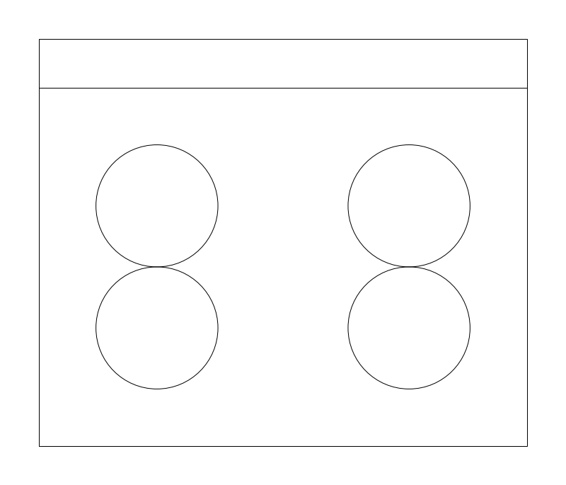 30-inch Cooktop plan view CAD block